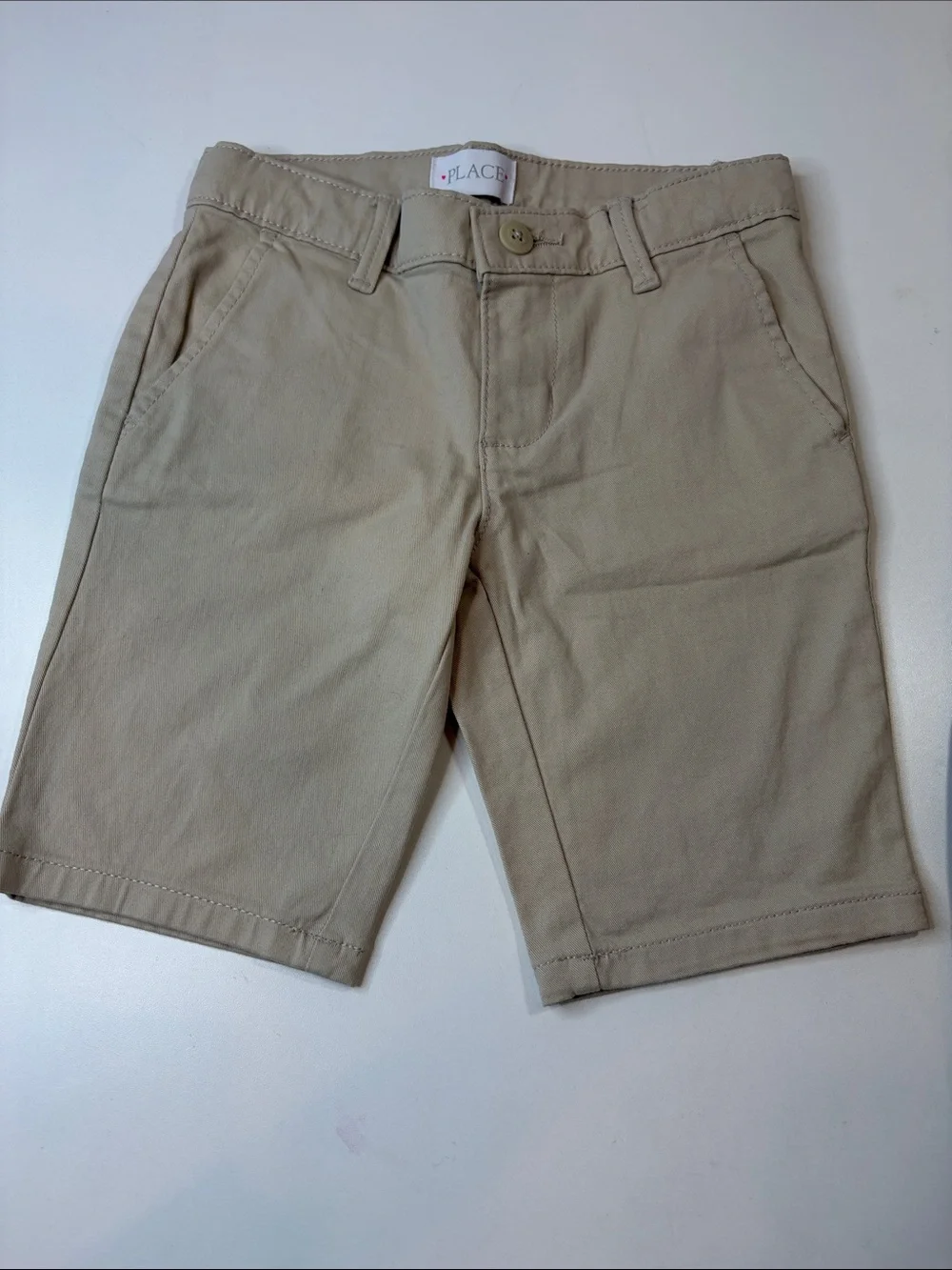 The Children’s Place Girls Uniform Bermuda Shorts Size 6 Navy Khaki 2-Pair Lot